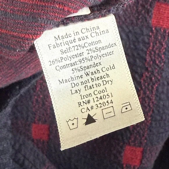 Porridge Anthropologie Mock Neck Plaid Pullover Cropped Sweater Womens S Blue - Picture 7 of 7